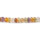 5mm Multi-gemstone Plain Rondelle Beads 16 inch 128 pieces - Beadsofcambay.com