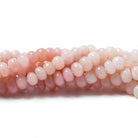 5mm Pink Peruvial Opal Plain Rondelle Beads 14 inch 95 pieces - Beadsofcambay.com