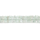 5mm Prasiolite Plain Square Heshi Beads 16 inch - Beadsofcambay.com