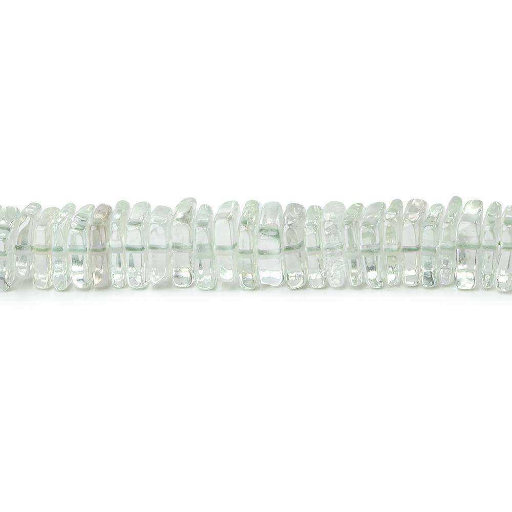 5mm Prasiolite Plain Square Heshi Beads 16 inch - Beadsofcambay.com
