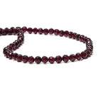 5mm Rhodolite Garnet faceted round Beads 14.5 inch 78 pieces - Beadsofcambay.com