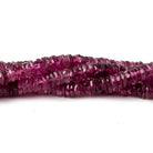 5mm Rubelite Tourmaline Faceted Rondelle Beads 13.5 inch 160 pcs - Beadsofcambay.com