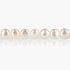 5mm White Button Freshwater Pearls, 15 inch - Beadsofcambay.com