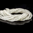 5mm White Moonstone Heshi Beads 220 beads - Beadsofcambay.com
