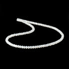 5mm White Moonstone Plain Rondelle Beads 18 inch 115 pieces AA - Beadsofcambay.com