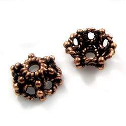 5x10mm Copper Bead Cap, Sea Urchin *DISCONTINUED* - Beadsofcambay.com