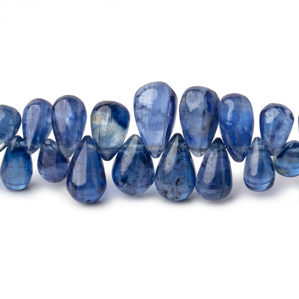 5x2-11x6mm Kyanite Plain Tear Drop Beads 10 inch 103 pieces AA - Beadsofcambay.com