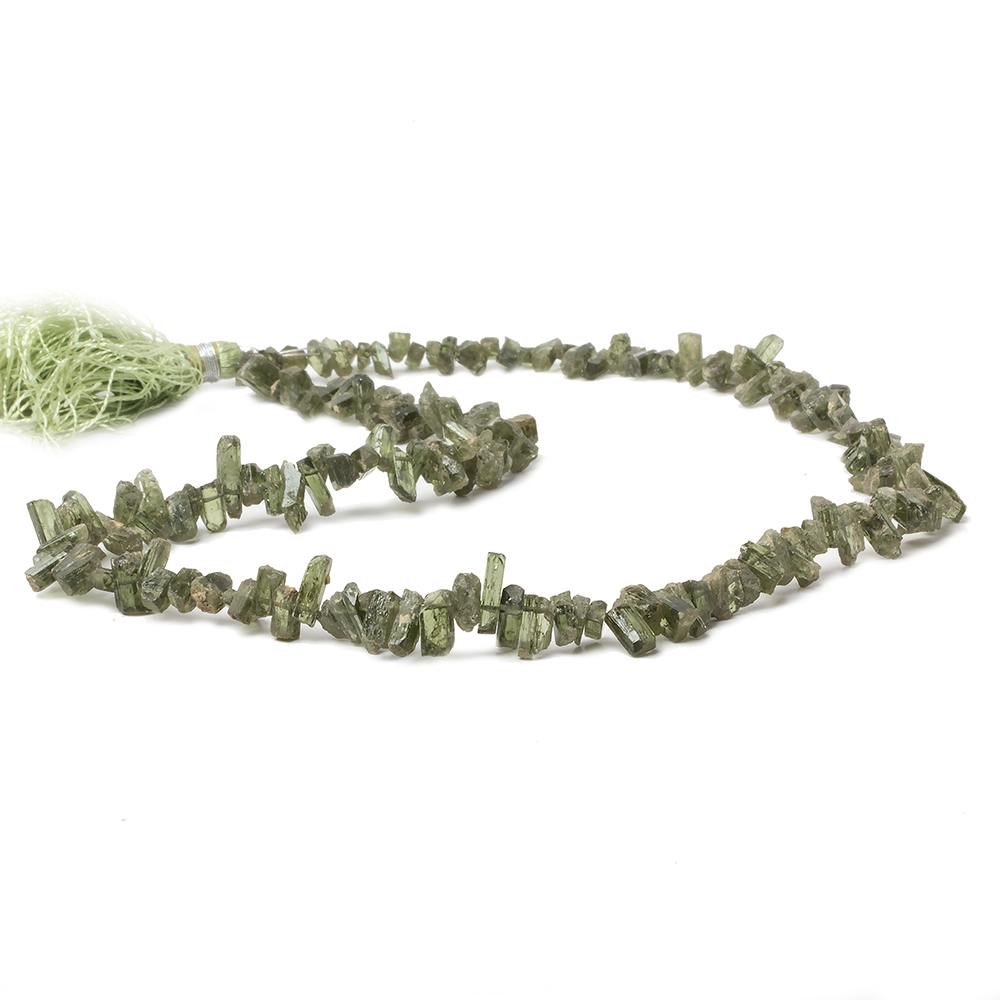 5x3-10x3mm Chrome Diopside Top Drilled Natural Crystals 15.5 inch 145 pieces - Beadsofcambay.com