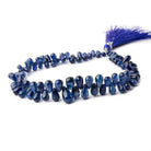5x3-13x7mm Kyanite Plain Tear Drop Beads 10 inch 93 pieces AAA - Beadsofcambay.com