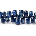 5x3-13x7mm Kyanite Plain Tear Drop Beads 10 inch 93 pieces AAA - Beadsofcambay.com