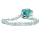 5x3-6x3mm Aquamarine faceted petite tear drop beads 8 inch 116 pieces - Beadsofcambay.com