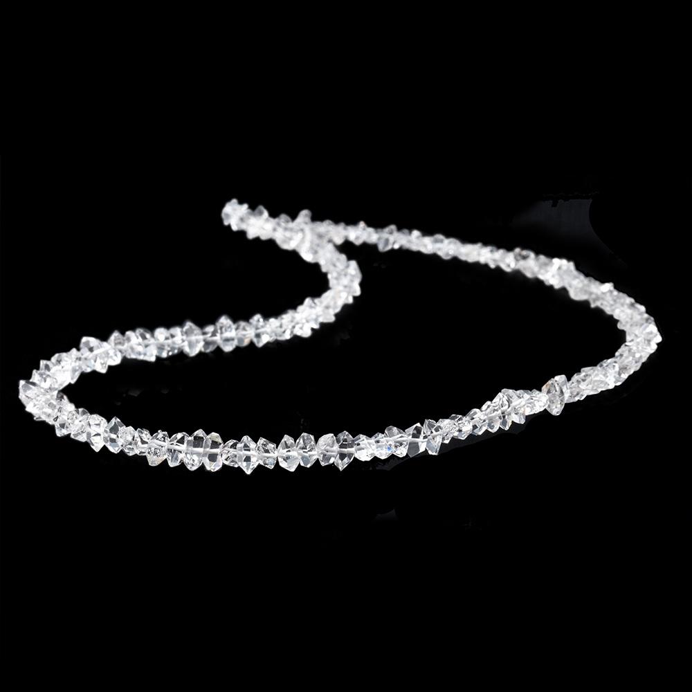 5x3-6x4mm Double Terminated Crystal Quartz 16 inch 136 beads - Beadsofcambay.com