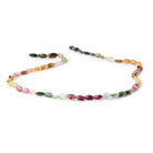 5x3-6x4mm Multi Color Tourmaline Faceted Marquise Beads 14 inch 57 pieces - Beadsofcambay.com