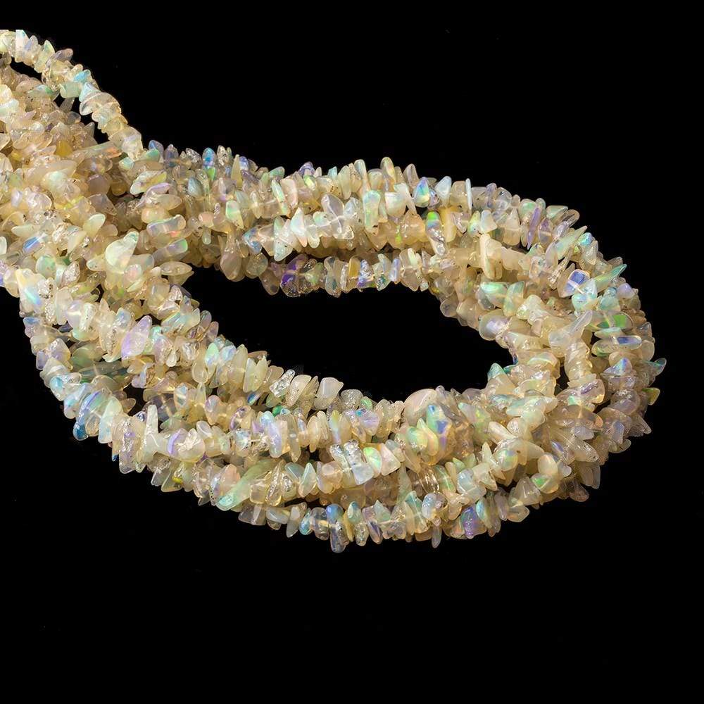 5x3-7x4mm Ethiopian Opal Plain Chip Beads 13 inch 152 pieces - Beadsofcambay.com