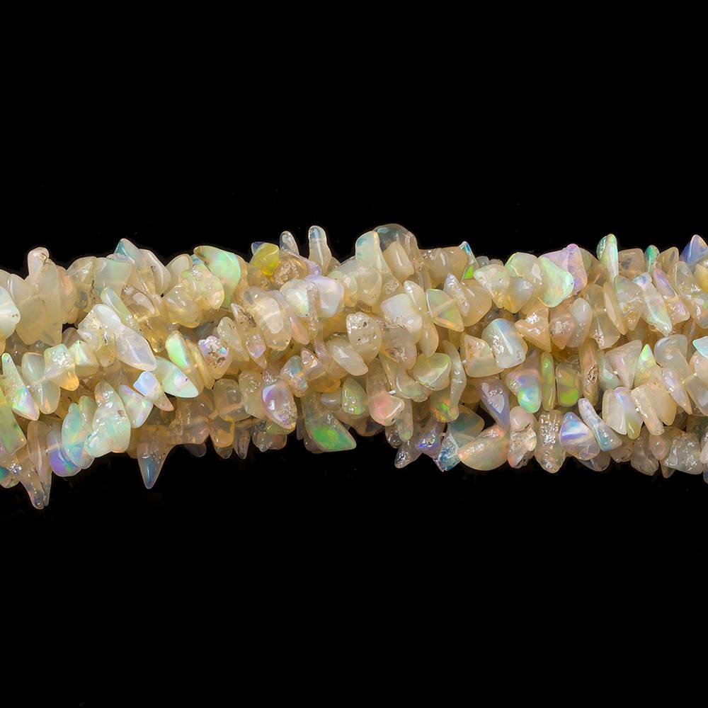 5x3-7x4mm Ethiopian Opal Plain Chip Beads 13 inch 152 pieces - Beadsofcambay.com