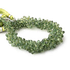 5x3-7x5mm Green Apatite Faceted Tear Drop Beads 8 inch 91 pieces - Beadsofcambay.com
