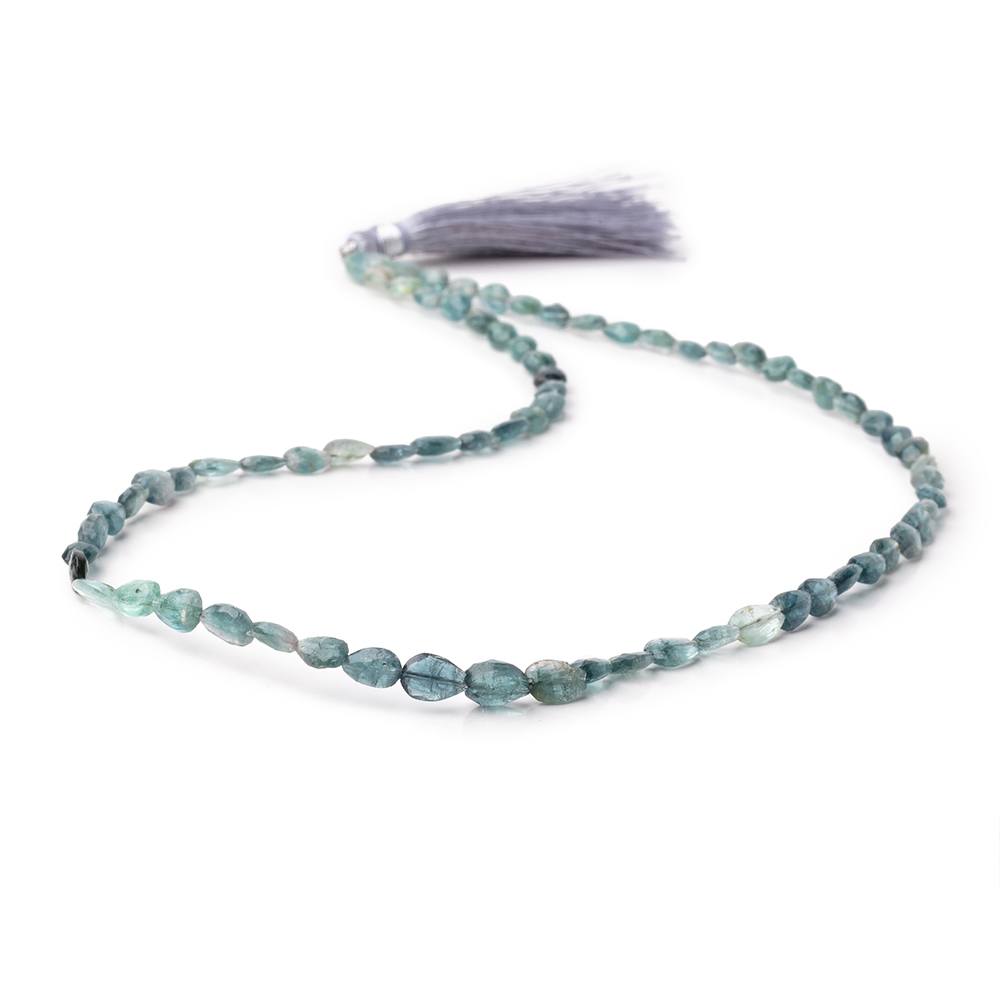 5x3-7x5mm Indicolite Bi-Color Tourmaline Faceted Pear Beads 16 inch 69 pieces - Beadsofcambay.com