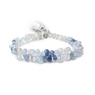 5x3-8x6mm Ceylon Sapphire Faceted Tear Drop Beads 7.5 inch 90 pieces AA - Beadsofcambay.com