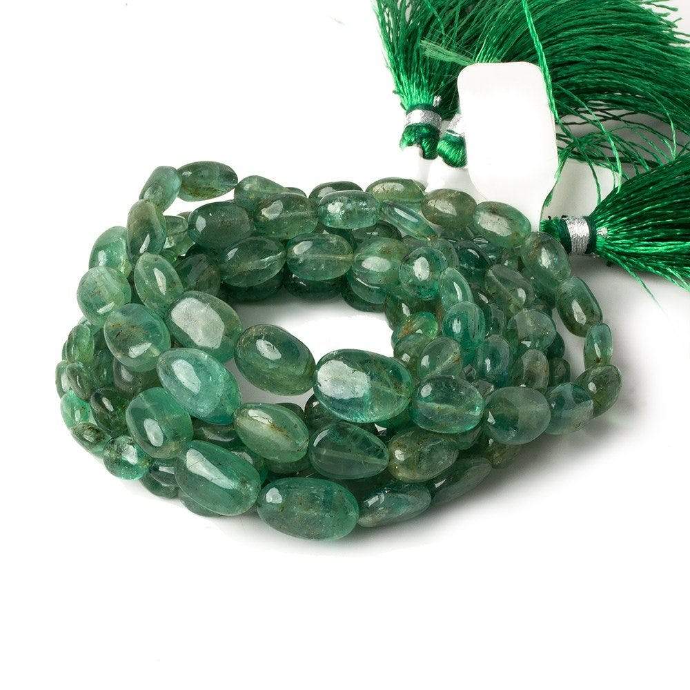 5x3.5-12x7mm Emerald plain nugget beads 18 inches 61 pieces A - Beadsofcambay.com