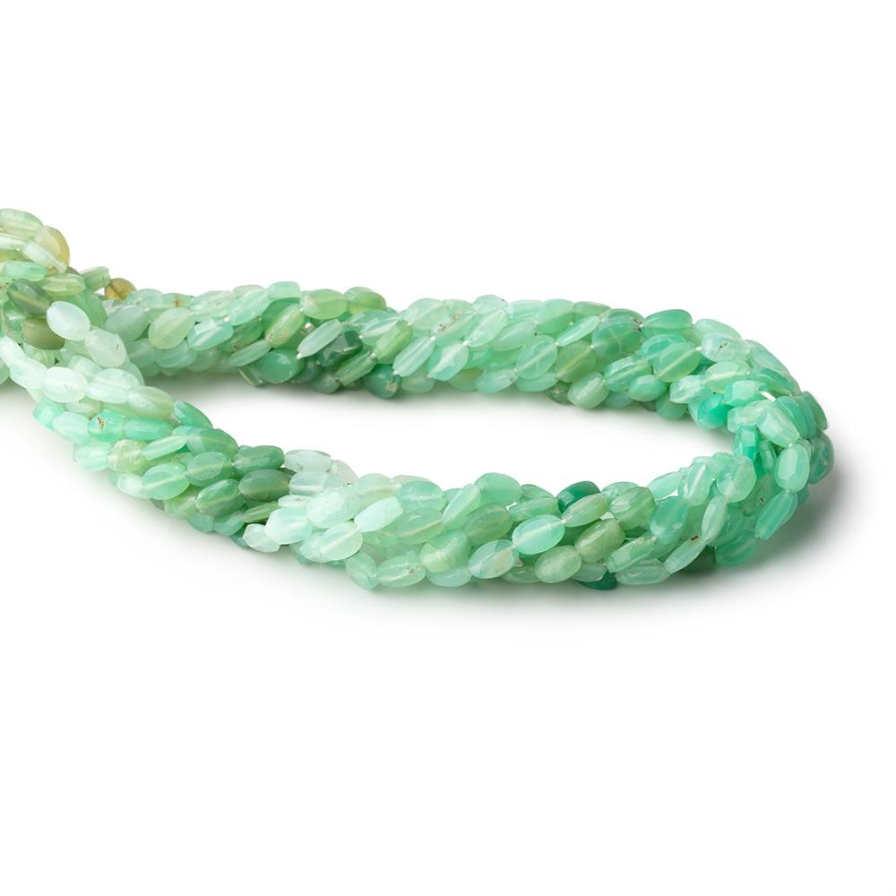 5x3mm-6x3mm Chrysoprase Faceted Oval Beads 13 inch 60 pieces - Beadsofcambay.com
