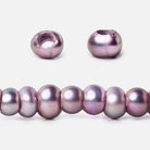 5x3mm MultiColor Purple Berry Off Round 2.5mm Large Hole Pearls 15 inch 120 pieces - Beadsofcambay.com