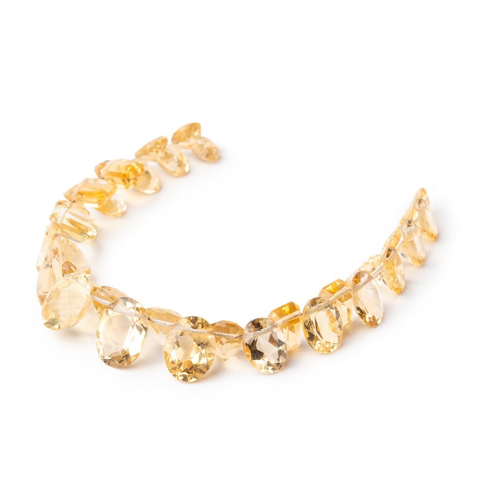 5x4-10x7mm Citrine Faceted Mixed Shaped Beads 5 inch 32 pieces AAA - Beadsofcambay.com