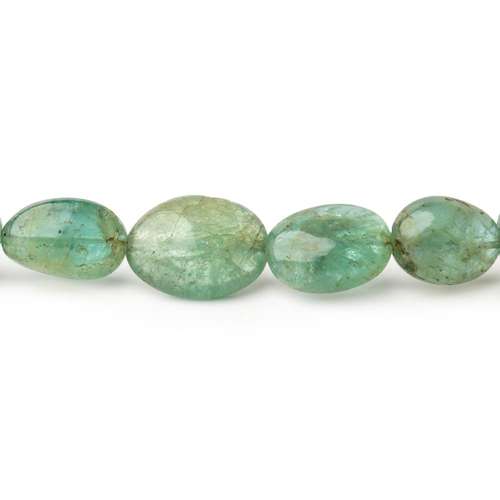 5x4-10x8mm Emerald plain nugget beads 17 inch 56 pieces A - Beadsofcambay.com