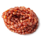 5x4-11x8mm Sunstone Plain Nugget Beads 16 inch 44 pieces - Beadsofcambay.com