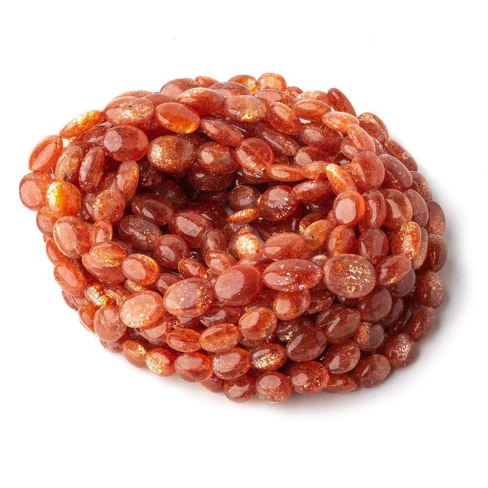 5x4-11x8mm Sunstone Plain Nugget Beads 16 inch 44 pieces - Beadsofcambay.com