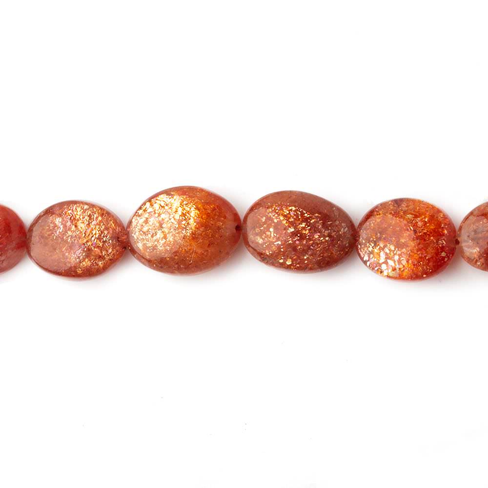 5x4-11x8mm Sunstone Plain Nugget Beads 16 inch 44 pieces - Beadsofcambay.com