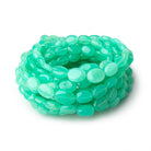 5x4-11x9mm Tanzanian Green Opal Plain Oval Beads 18 inch 57 pieces AAA - Beadsofcambay.com