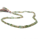 5x4-12x6mm Watermelon Tourmaline plain tube beads 16 inch 49 pieces A Grade - Beadsofcambay.com