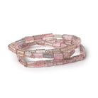 5x4-13x5mm Multi Color Tourmaline Natural Tube Beads 16 inch 53 pieces AA - Beadsofcambay.com