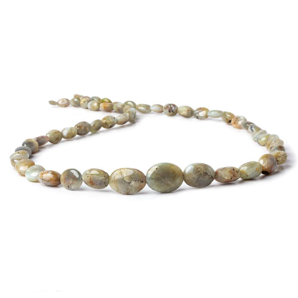 5x4-14x10mm Cat's Eye Chrysoberyl plain nugget beads 18 inch 54 pieces - Beadsofcambay.com