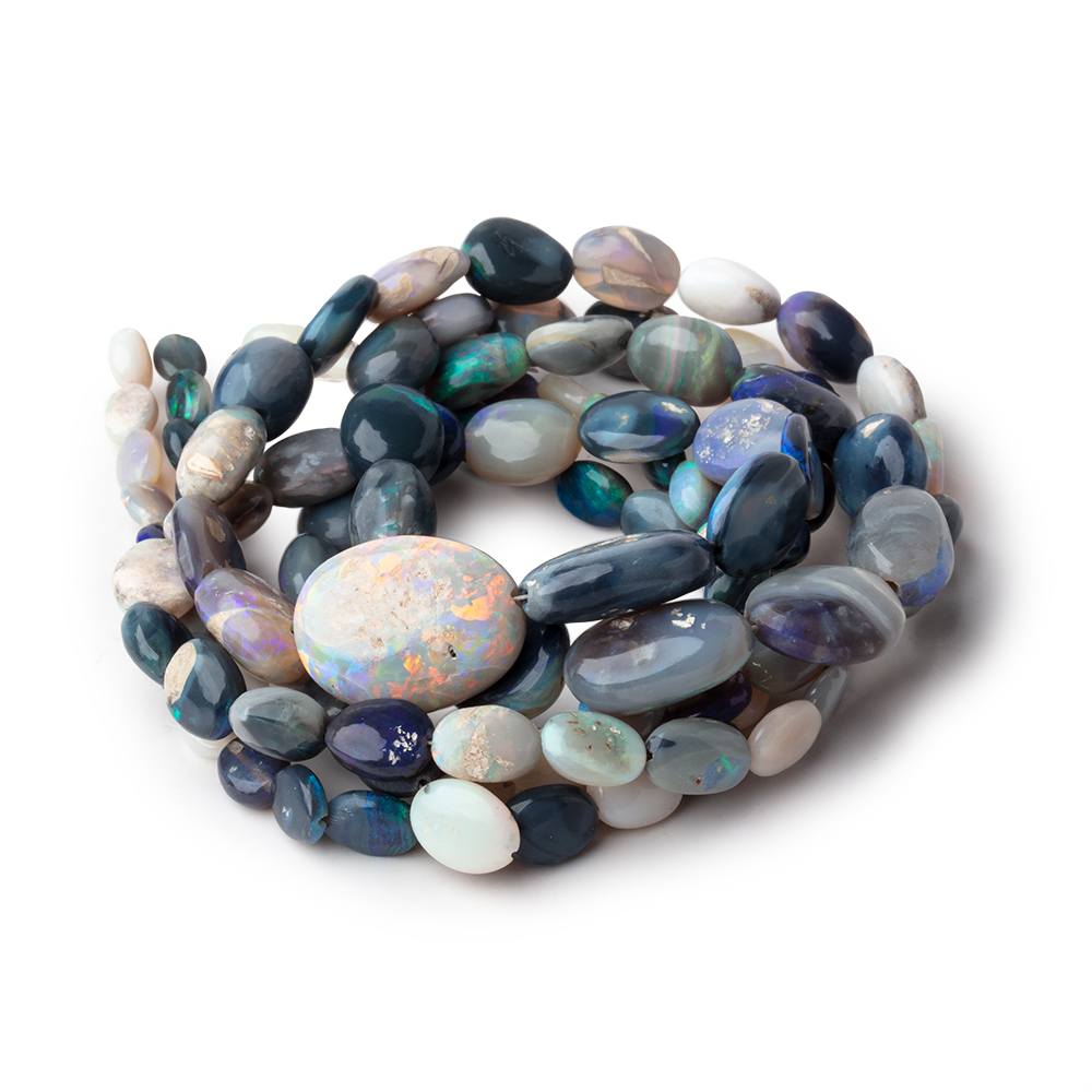 5x4-14x9mm Australian Opal Plain Nugget beads 17.5 inches 57 pieces A - Beadsofcambay.com