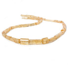 5x4-19x6.5mm Imperial Topaz plain tube beads 18 inch 49 pieces - Beadsofcambay.com