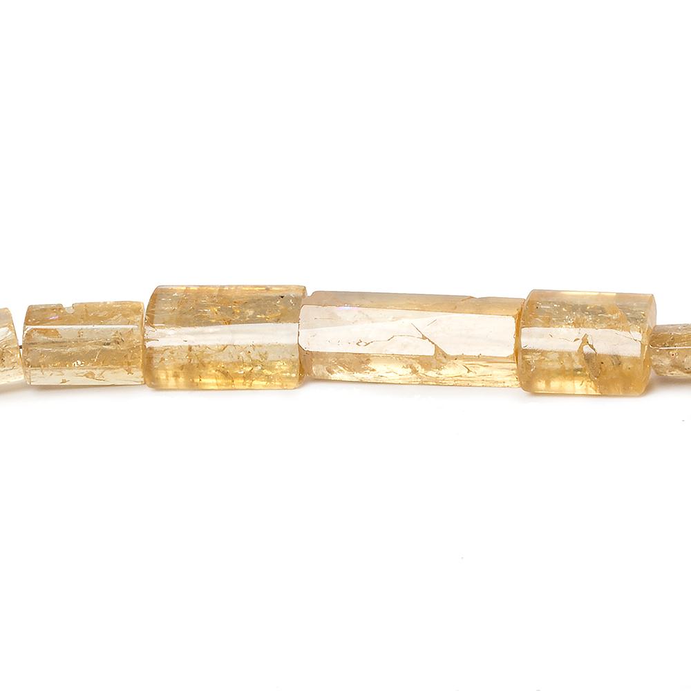 5x4-19x6.5mm Imperial Topaz plain tube beads 18 inch 49 pieces - Beadsofcambay.com