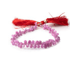 5x4-6.5x4mm Burmese Ruby Faceted Pear Beads 8 inch 90 pieces AA - Beadsofcambay.com