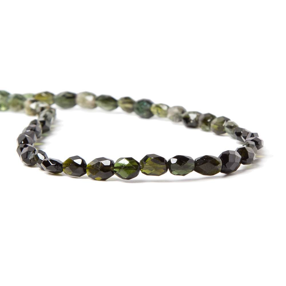 5x4-6x4mm Multi Color Tourmaline faceted nugget beads 14.5 inches 58 pieces - Beadsofcambay.com