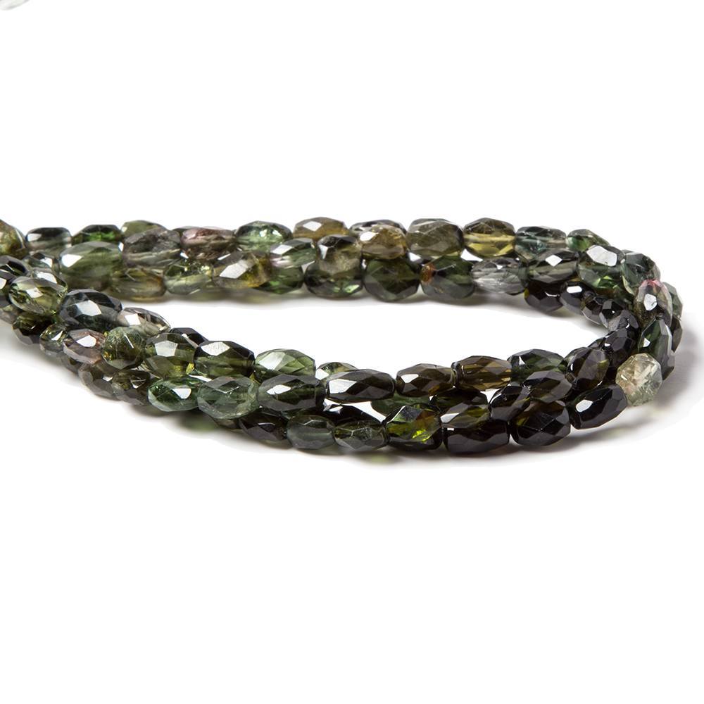 5x4-6x4mm Multi Color Tourmaline faceted nugget beads 14.5 inches 58 pieces - Beadsofcambay.com