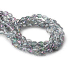 5x4-6x5mm Mystic White Topaz Straight Drill Faceted Tear Drops 7.5 inch 33 beads - Beadsofcambay.com