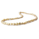 5x4-6x5mm Silverite Yellow Sapphire straight drilled faceted ovals 15 inch 69 beads - Beadsofcambay.com