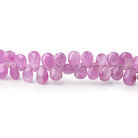 5x4-7x4.5mm Burmese Ruby Faceted Pear Beads 8 inch 96 pieces AA - Beadsofcambay.com