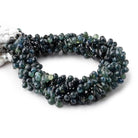 5x4-7x4mm Blue & Green Sapphire Faceted Tear Drop Beads 9 inch 100 pieces - Beadsofcambay.com