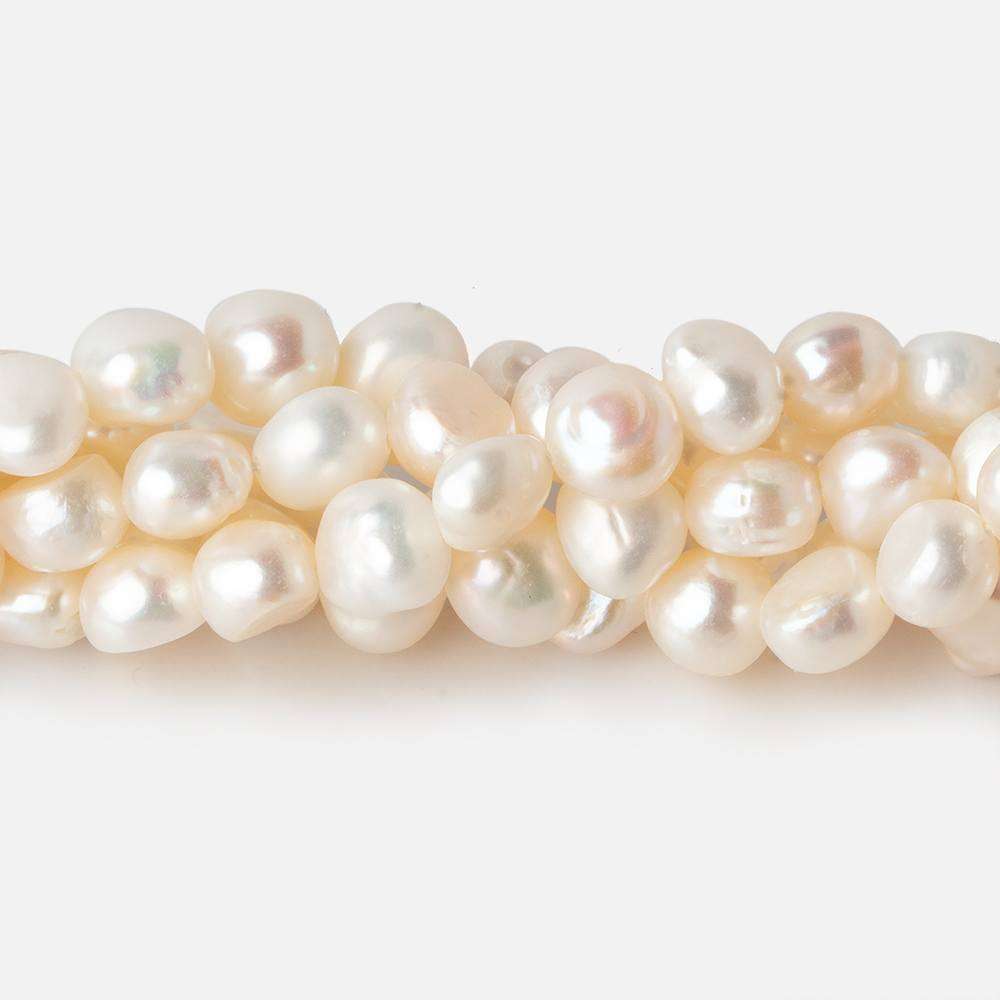 5x4-7x4mm Off White Baroque Freshwater Pearl 14 inch 80 pcs - Beadsofcambay.com