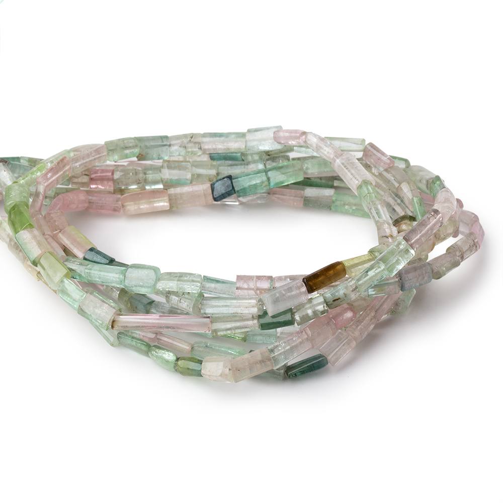 5x4-7x5mm Afghani Tourmaline Natural Tubes 16 inch 58 Beads - Beadsofcambay.com