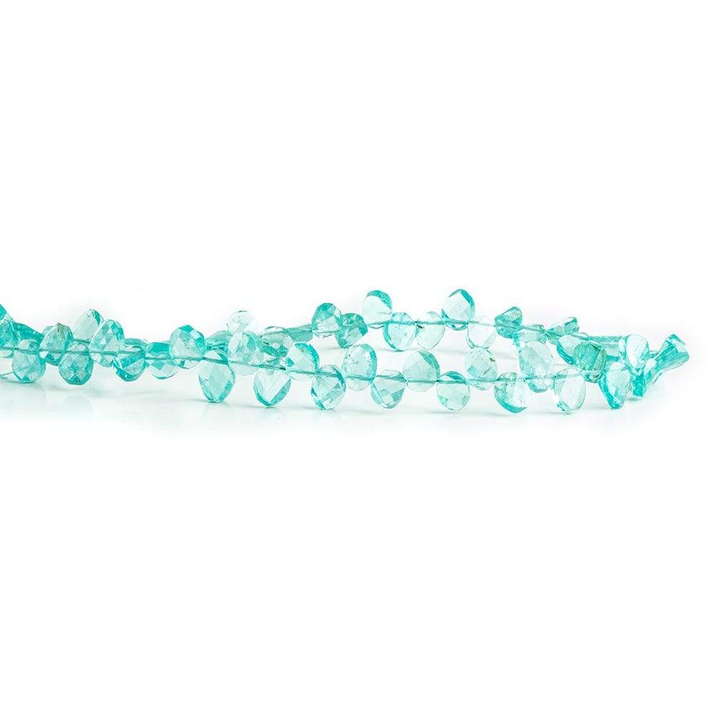 5x4-7x5mm Apatite Oval Twist Beads 9 inch 58 pieces - Beadsofcambay.com