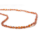 5x4-7x5mm Mandarin Garnet Plain Ovals 15.5 inch 69 pieces - Beadsofcambay.com