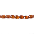 5x4-7x5mm Mandarin Garnet Plain Ovals 15.5 inch 69 pieces - Beadsofcambay.com