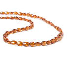 5x4-7x5mm Mandarin Garnet Straight Drill Oval 15 inch 70 pieces - Beadsofcambay.com
